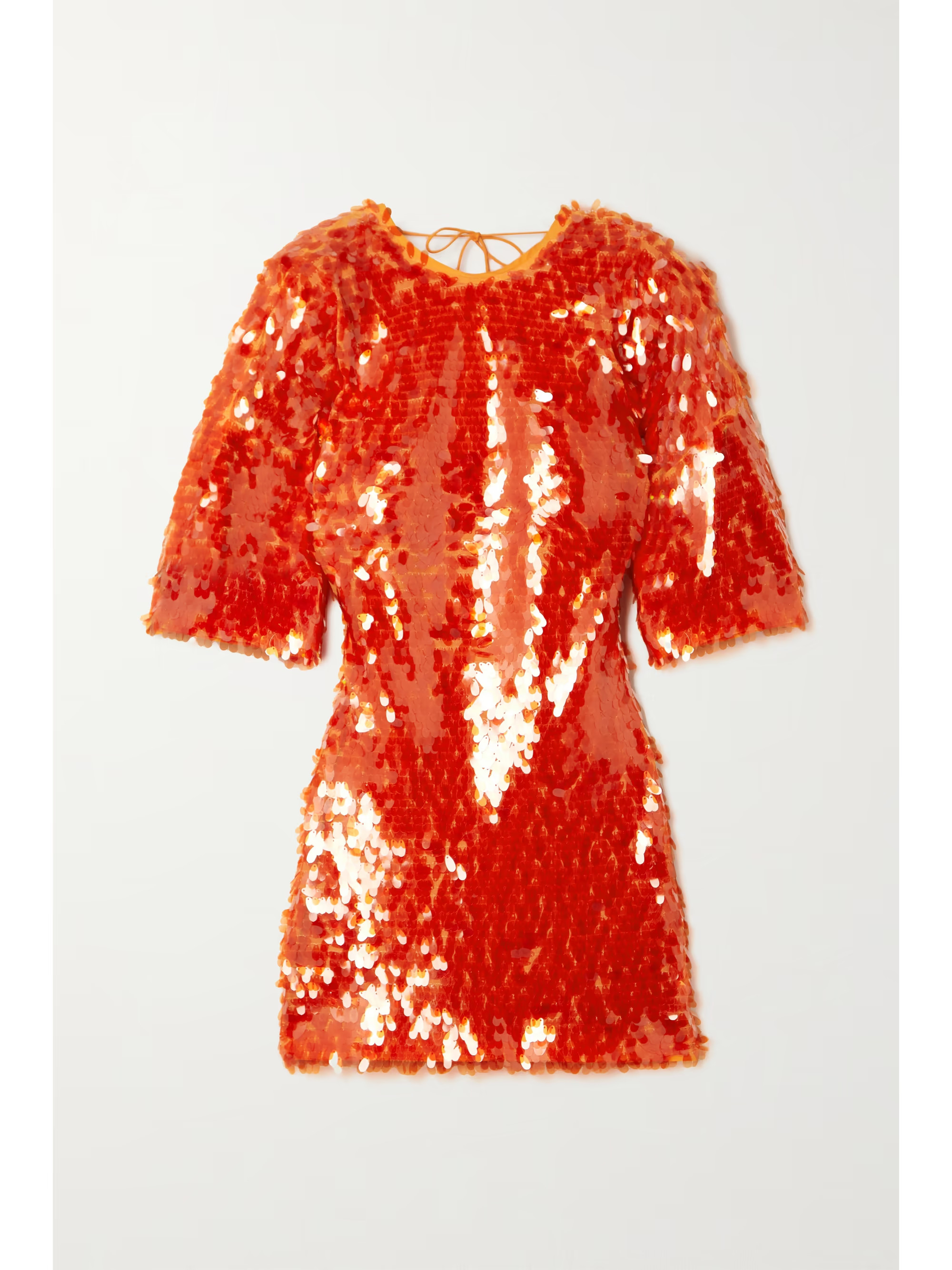 Jasy open-back sequined recycled stretch-tulle mini dress | NET-A-PORTER (US)