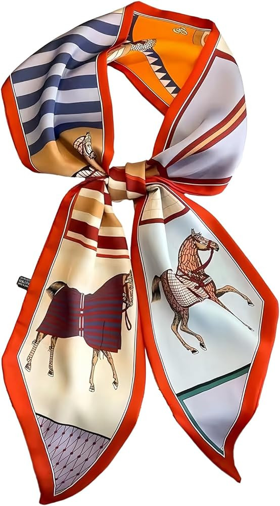 Fashion Scarf for Women - 58" Long Skinny Scarf Lightweight, Luxurious Silk Feeling for Neck, Hai... | Amazon (US)