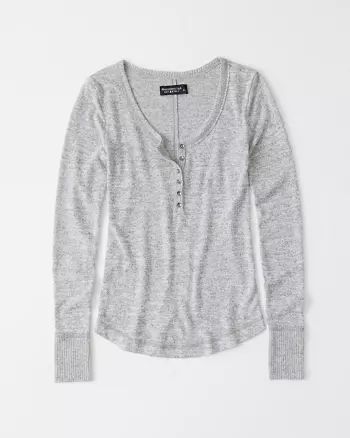 Long-Sleeve Cozy Henley | Abercrombie & Fitch US & UK