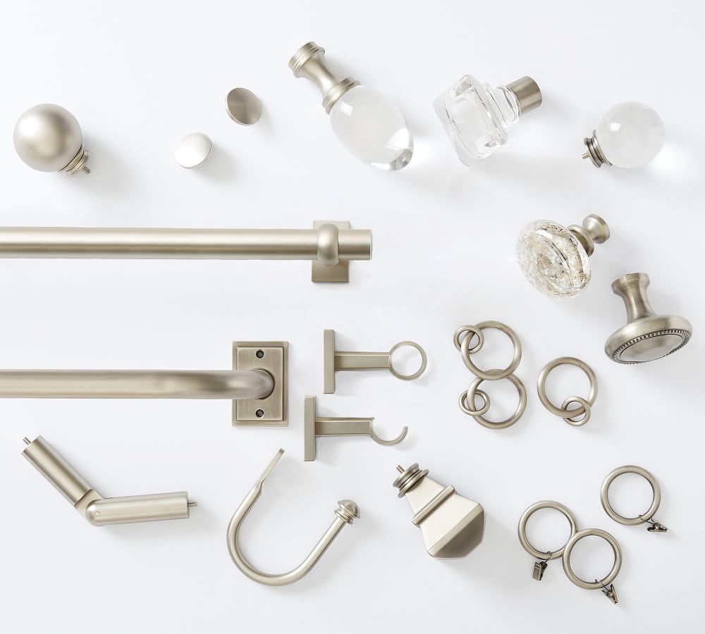 Pewter Curtain Hardware Collection | Pottery Barn (US)