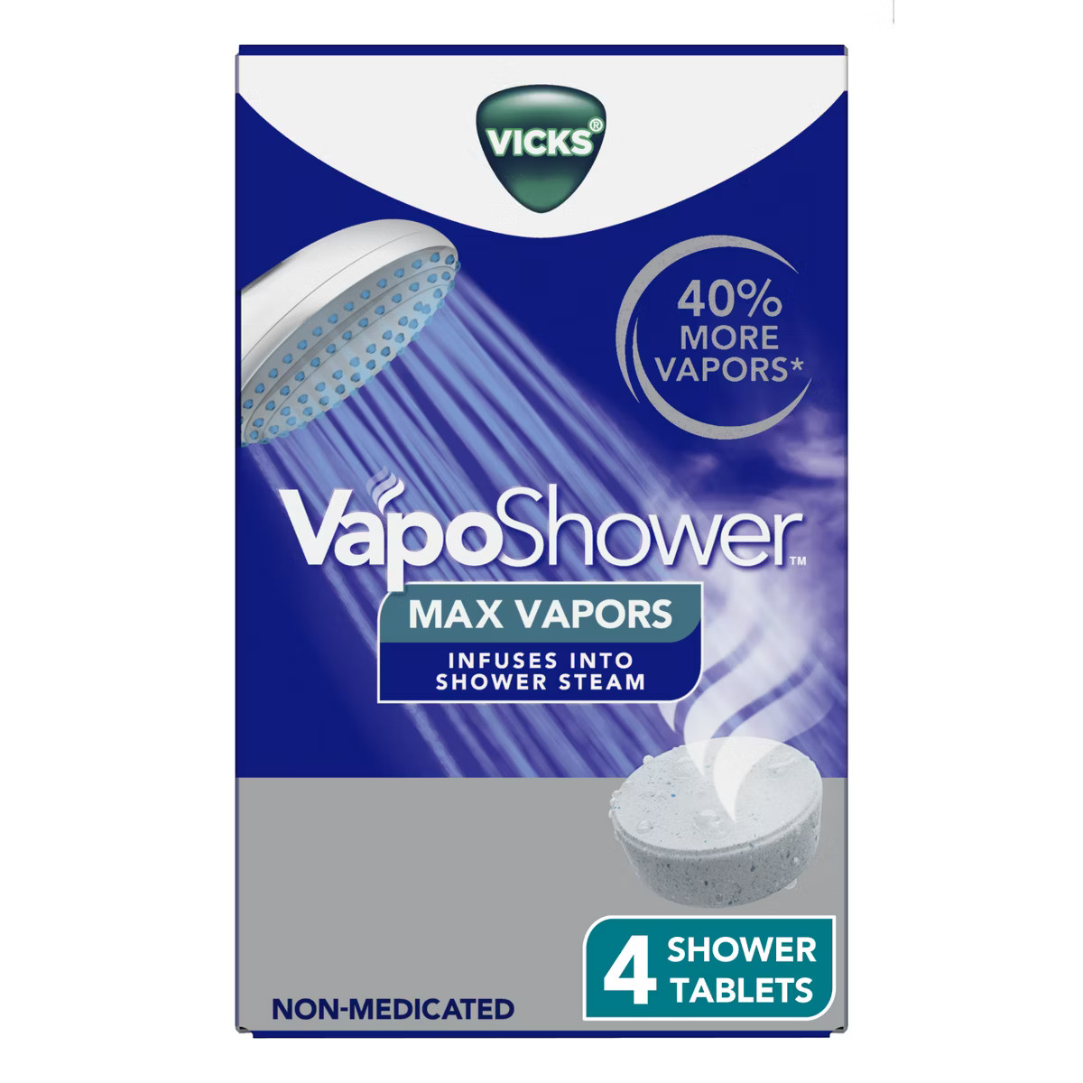 Vicks VapoShower Max Dissolving Vapors - 4ct | Target