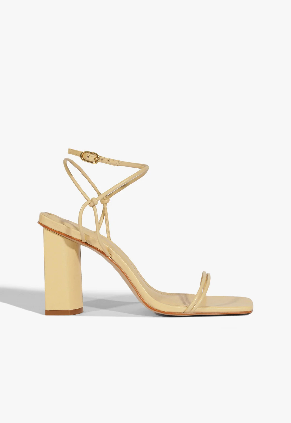 Pompeii Block Sandal | Beige | Leather | Schutz (US)