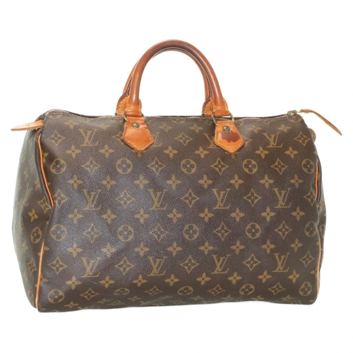 Louis Vuitton Speedy Brown Cloth handbag for Women | Vestiaire Collective (Global)