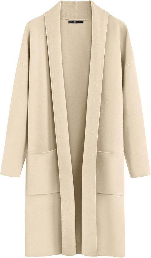 LILLUSORY Women's Oversized Long Cardigan Sweaters 2023 Fall Trendy Coatigan Lightweight Jackets ... | Amazon (US)