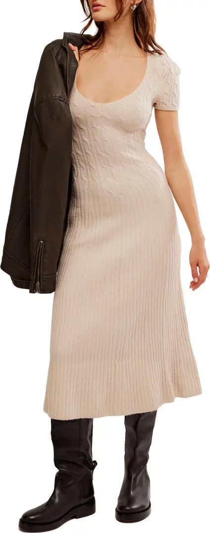 Madsen Short Sleeve Midi Sweater Dress | Nordstrom Rack