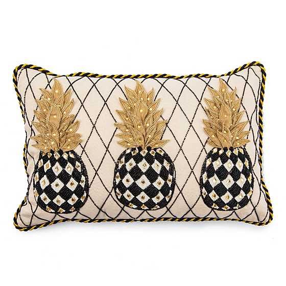 Pineapple Ivory Lumbar Pillow | MacKenzie-Childs