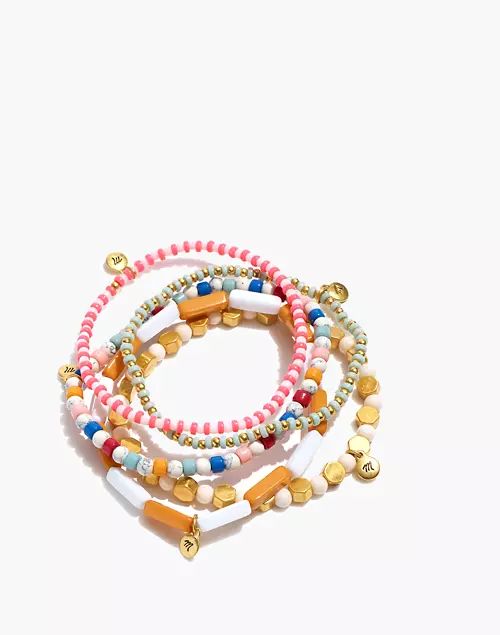 Five-Pack Beaded Stretch Bracelet Set | Madewell