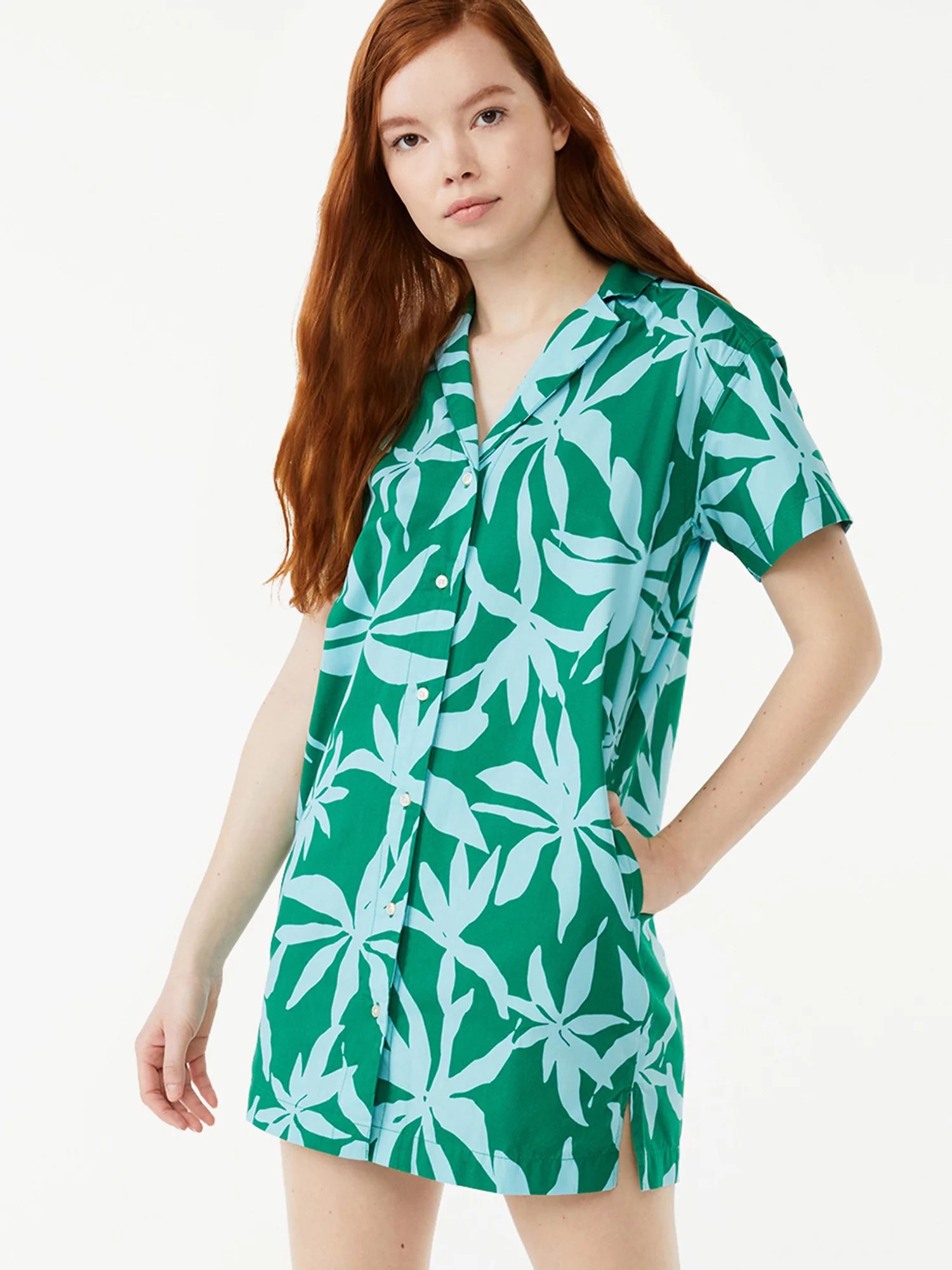 Free Assembly Women's Camp Shirtdress | Walmart (US)