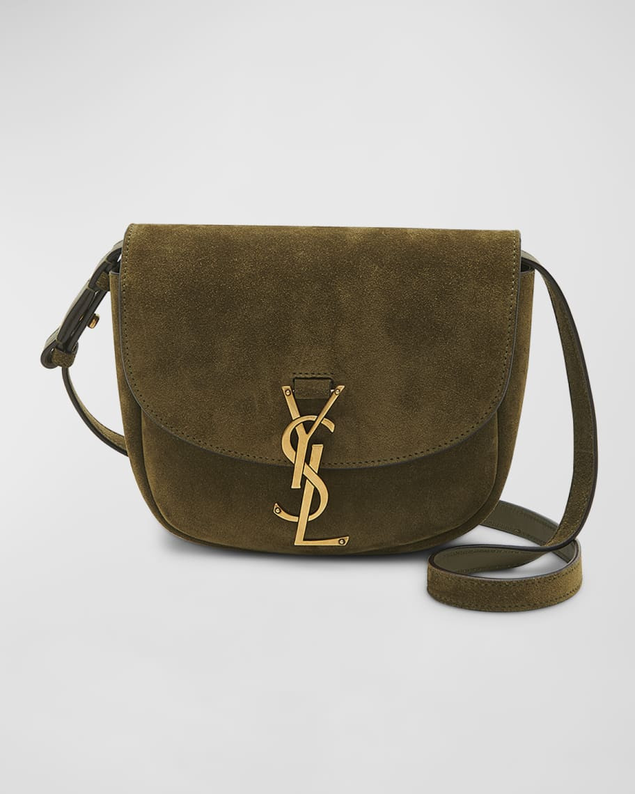 Saint Laurent Kaia Small Suede Crossbody Bag | Neiman Marcus