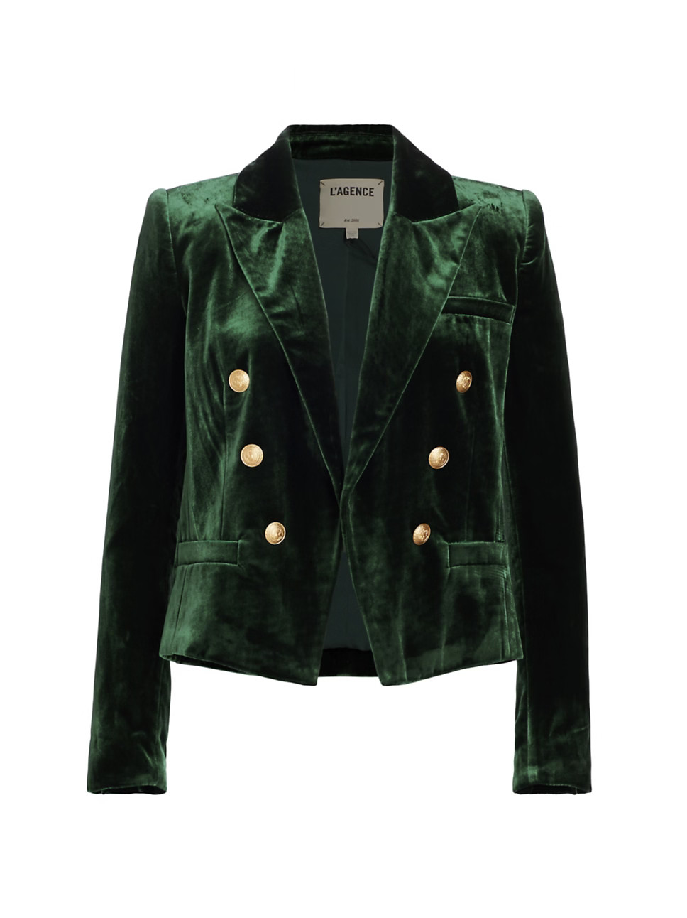 Brooke Velvet Crop Blazer | Saks Fifth Avenue