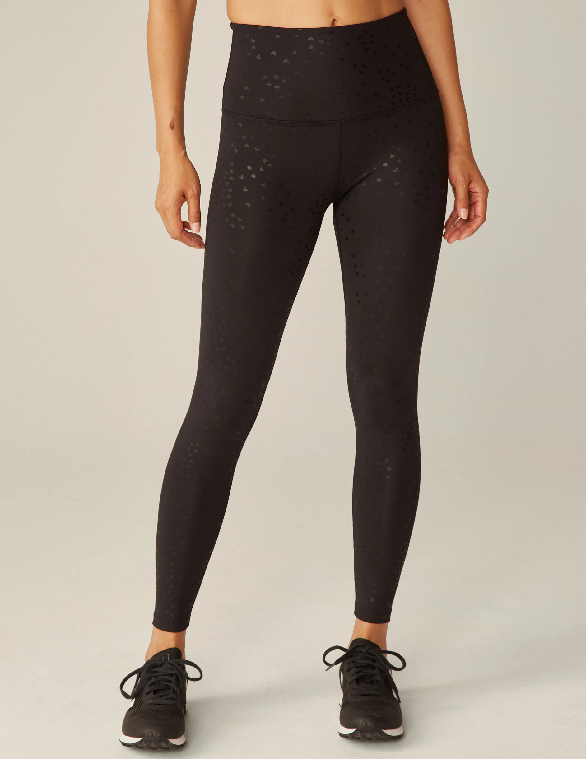 Sprinkled Hearts PowerShine High Waisted Midi Legging | Beyond Yoga | Beyond Yoga