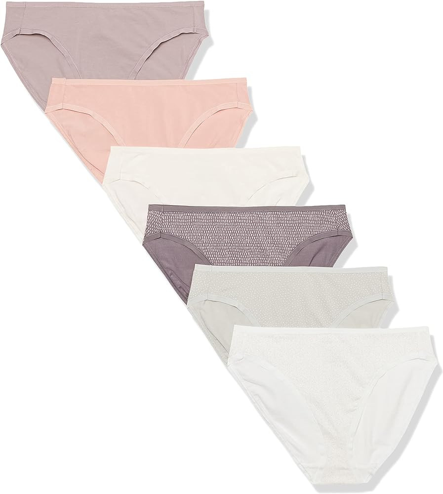 Amazon Essentials Women's Cotton Spandex High Leg Brief Underwear, Breathable | Amazon (US)