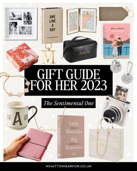 Gift guide for her 2023: the sentimental one ✨🎄

Gifts for her, personalised jewellery, stocking fillers, camera, books, makeup bag, mug, photo frame 

#LTKeurope #LTKSeasonal #LTKGiftGuide