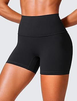 CRZ YOGA Secretsculpt Womens Butterlift High Waist Scrunch Butt Biker Shorts 4 Inches - No Front ... | Amazon (US)