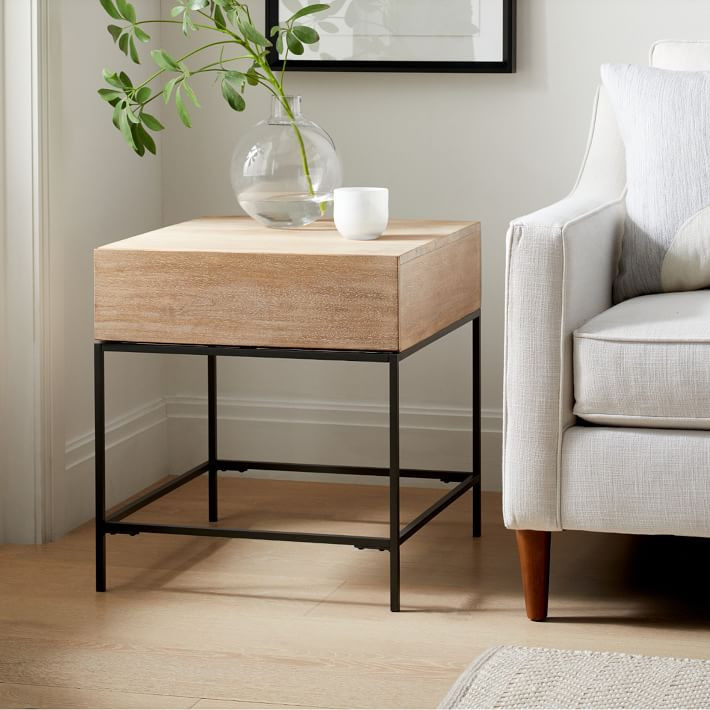 Industrial Storage Side Table (20") | West Elm (US)