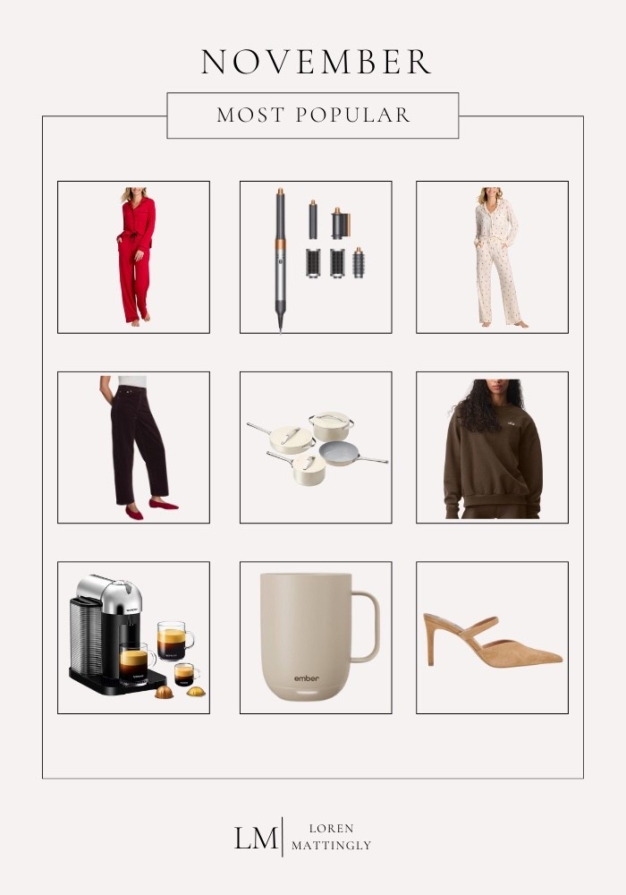 You guys loved these pieces last month, and the best part? Everything is currently in stock 🙌 which means they make perfect Christmas gifts (for yourself or anyone on your list 😉).

From cozy staples and elevated loungewear to kitchen favorites I use weekly and a few fun splurge-worthy finds — these are the things you’ve clicked, saved, and shopped the most. If you’re starting your holiday shopping early or need a few easy, crowd-pleasing gift ideas, this list is a great place to start 🎄✨

Tap to shop all my November favorites 💛

#LTKGiftIdeas #LTKSeasonal #LTKHome #LTKFinds #HolidayShopping #ChristmasGiftIdeas #GiftGuide #InStockNow

#LTKGiftGuide #LTKHoliday