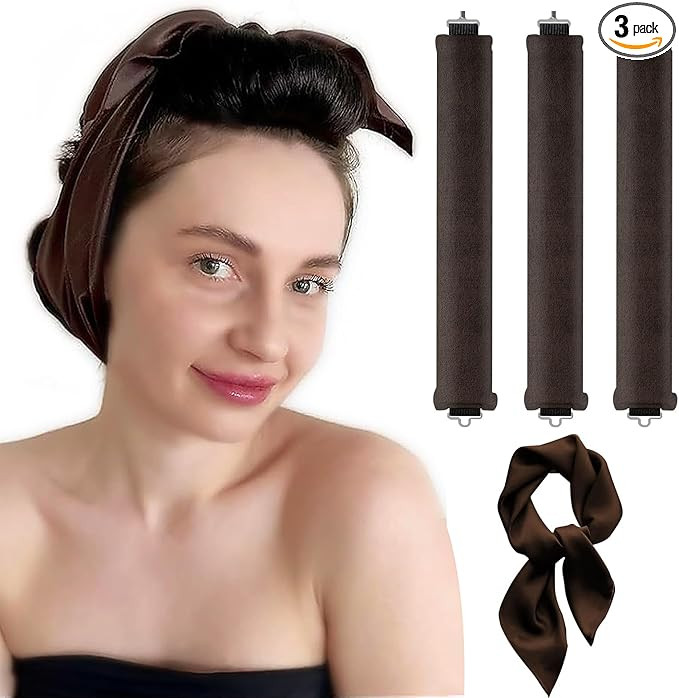 Heatless Curling Rod Headband, Overnight Heatless Curls with Scarf No Heat Hair Curler Hair Curle... | Amazon (US)