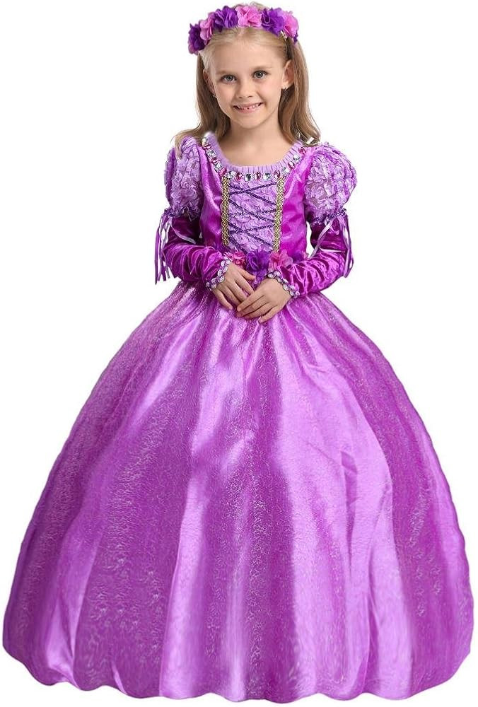 Girl's Purple Princess Dress up Costume Fancy Party | Amazon (US)