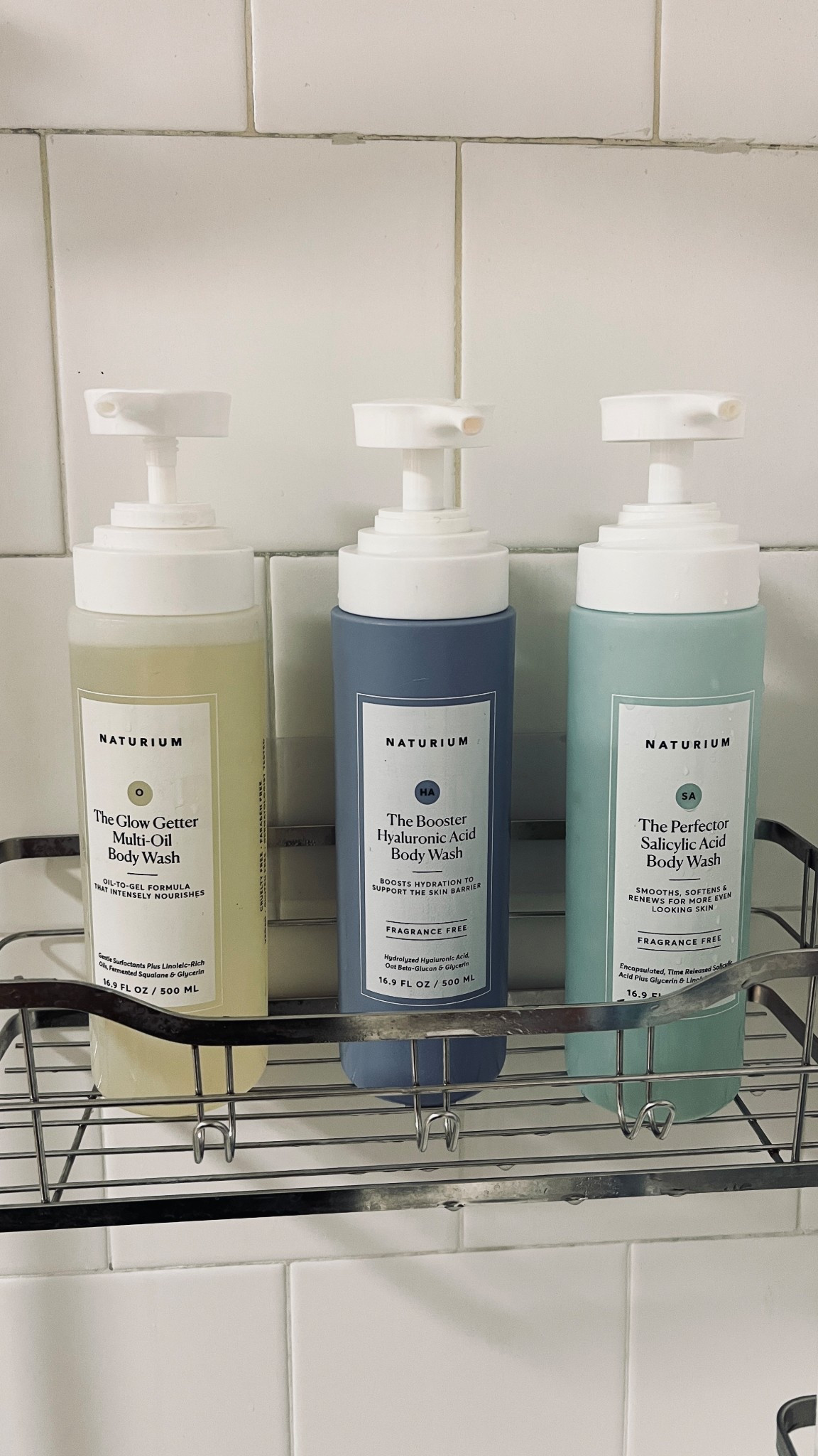 My shower holy trinity from Naturium! The best body washes to treat your skin to. Salicylic to stop any odors, hyaluronic to soften and Glow Getter for a solid full body moisturizer! Have you tried these or any others?

#LTKFamily #LTKHome #LTKBeauty