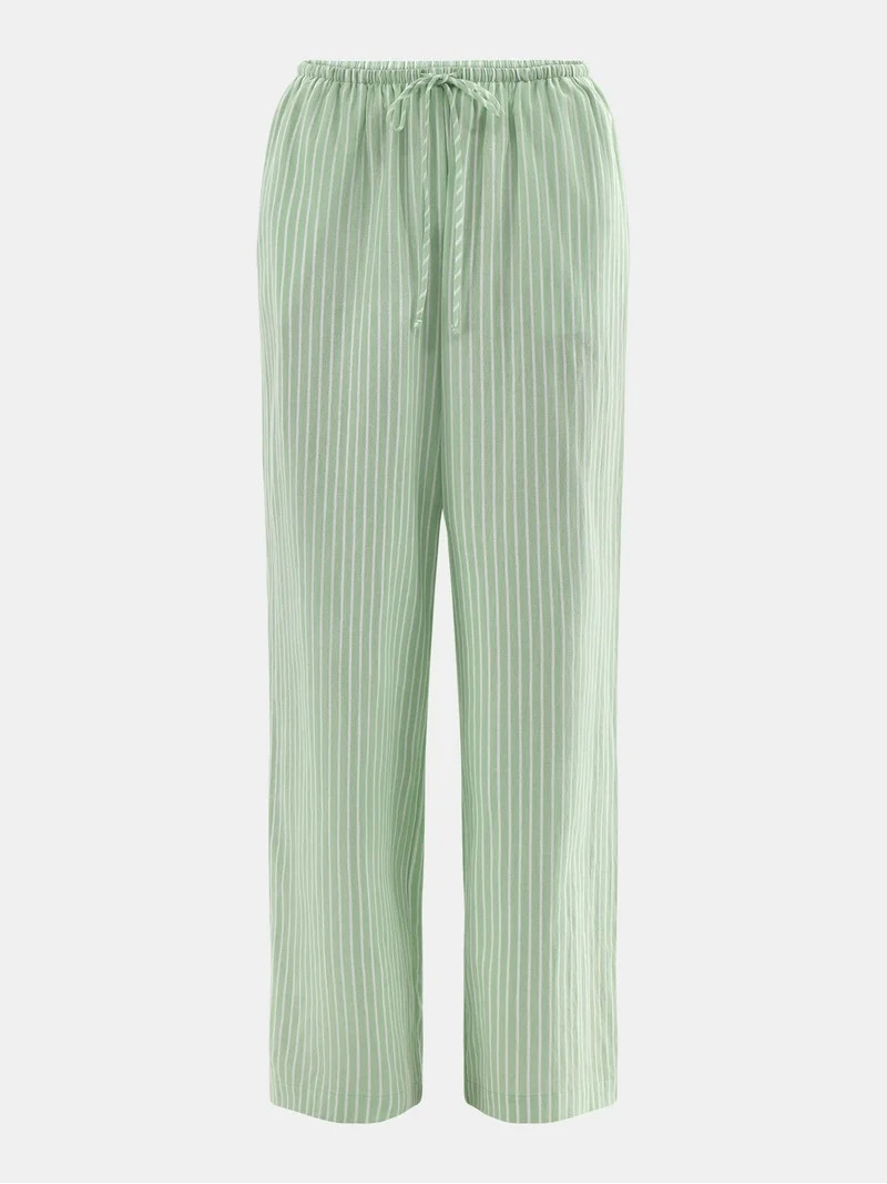 No Boundaries Cotton Pull-On Wide-Leg Beach Pants, Women's | Walmart (US)