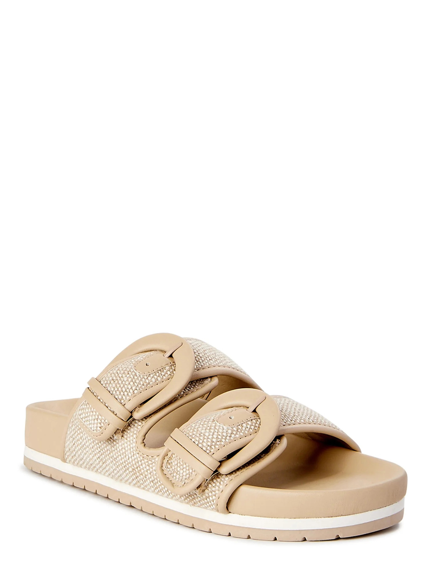 Time and Tru Women's Dressy Footbed Slide Sandals | Walmart (US)