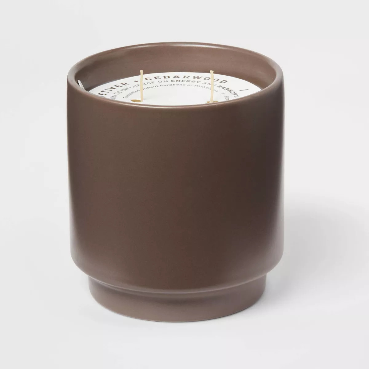 14oz Matte Ceramic Candle Vetiver & Cedarwood Brown - Project 62™ | Target