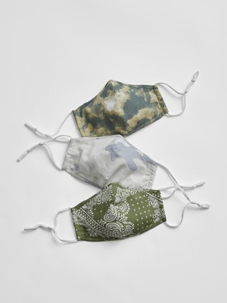 Kids Contour Mask with Filter Pocket (3-Pack) | Gap (US)