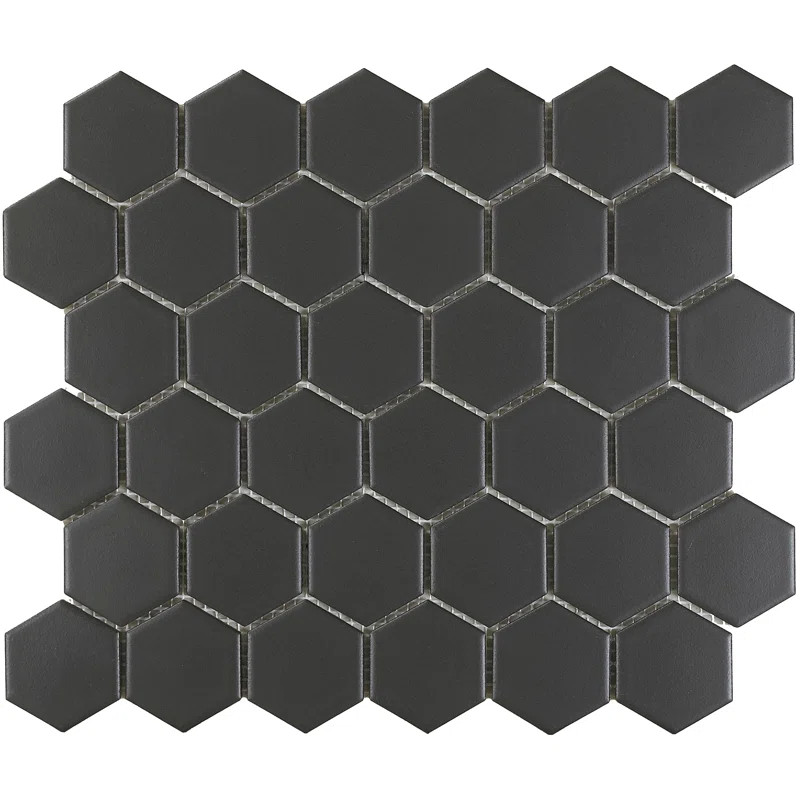 2" x 2" Porcelain Honeycomb Mosaic Wall & Floor Tile | Wayfair North America