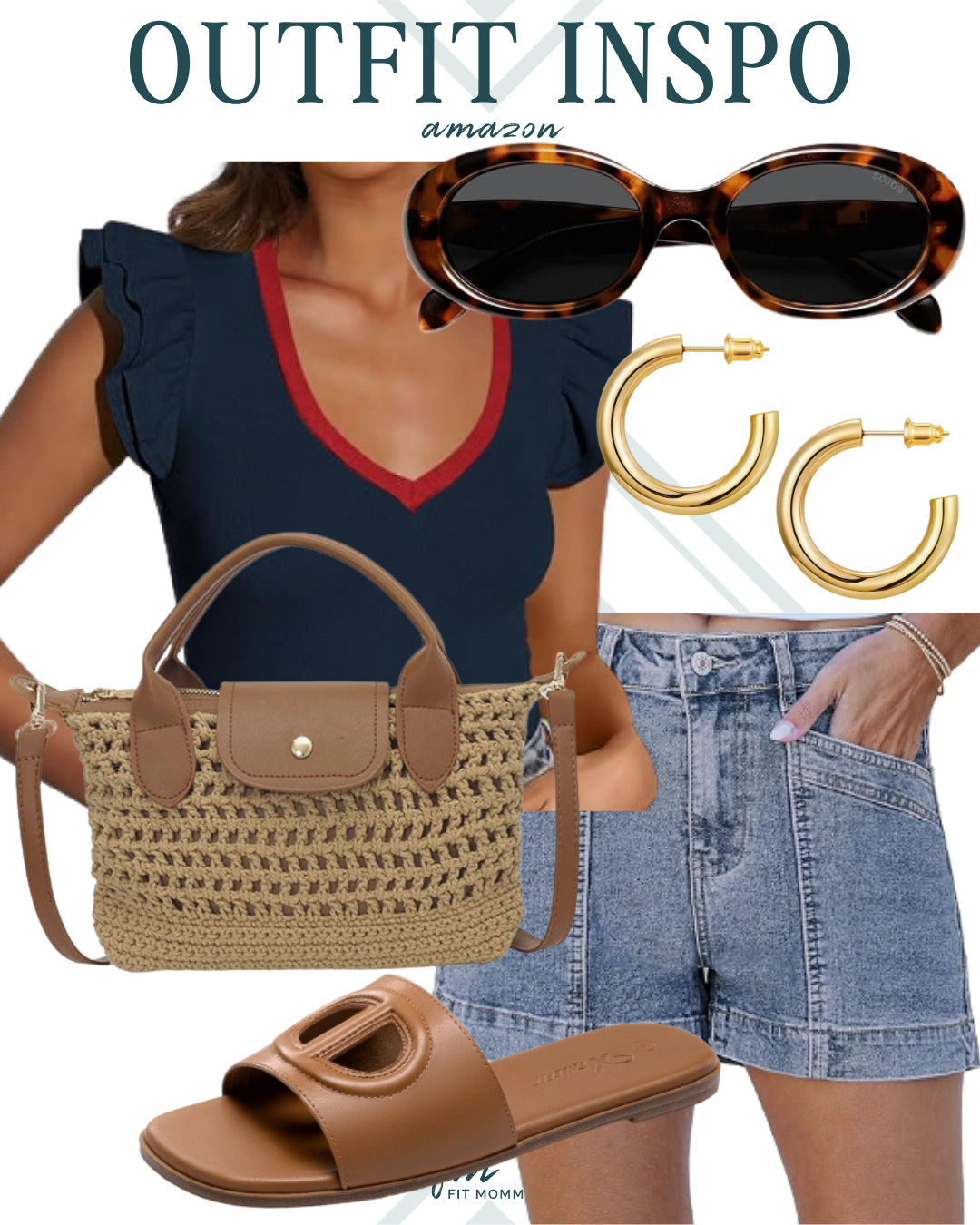 Casual & cute summer fit ❤️  

 