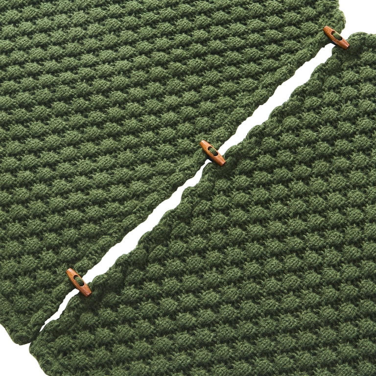 My Texas House Ralph Green Textured Knit Christmas Tree Skirt, 60" | Walmart (US)