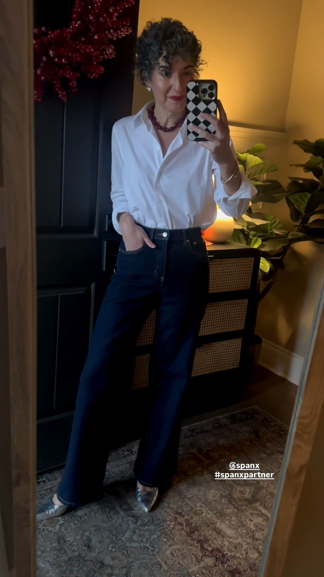 @spanx Authentic 360 Wide Leg Jeans in my normal size small! 
.
#spanxpartner #liketkit @shop.ltk