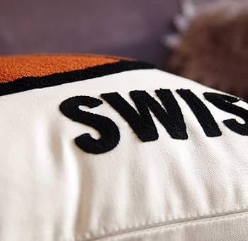 Embroidered Basketball Pillow Cover, 18 inches Square Decorative Canvas with Swish Pattern, Cover... | Amazon (US)