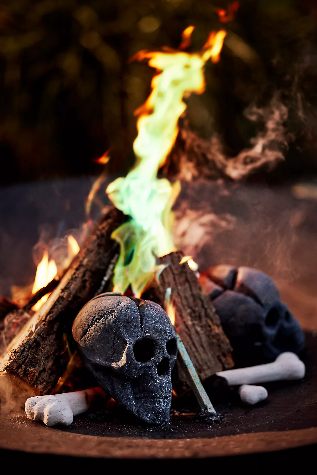 Skull Ceramic Fire Pit Accent | Anthropologie (US)