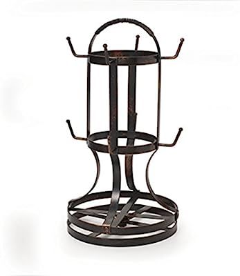 Amazon.com: Gourmet Basics by Mikasa 5158729 Metal Rotating 8-Cup Mug Tree, Antique Black: Kitche... | Amazon (US)