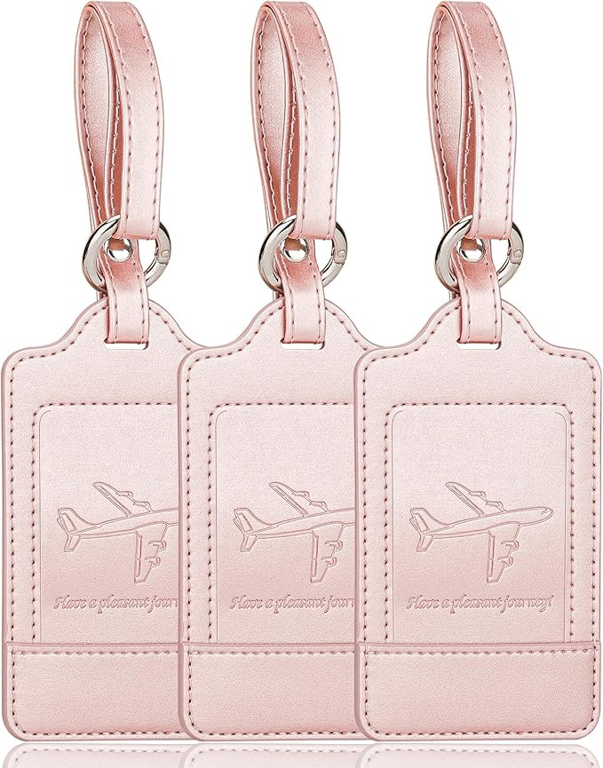 3 Pack Luggage Tags - Quick Install, Privacy Protection, Airplane Travel Essentials for Suitcases... | Amazon (US)