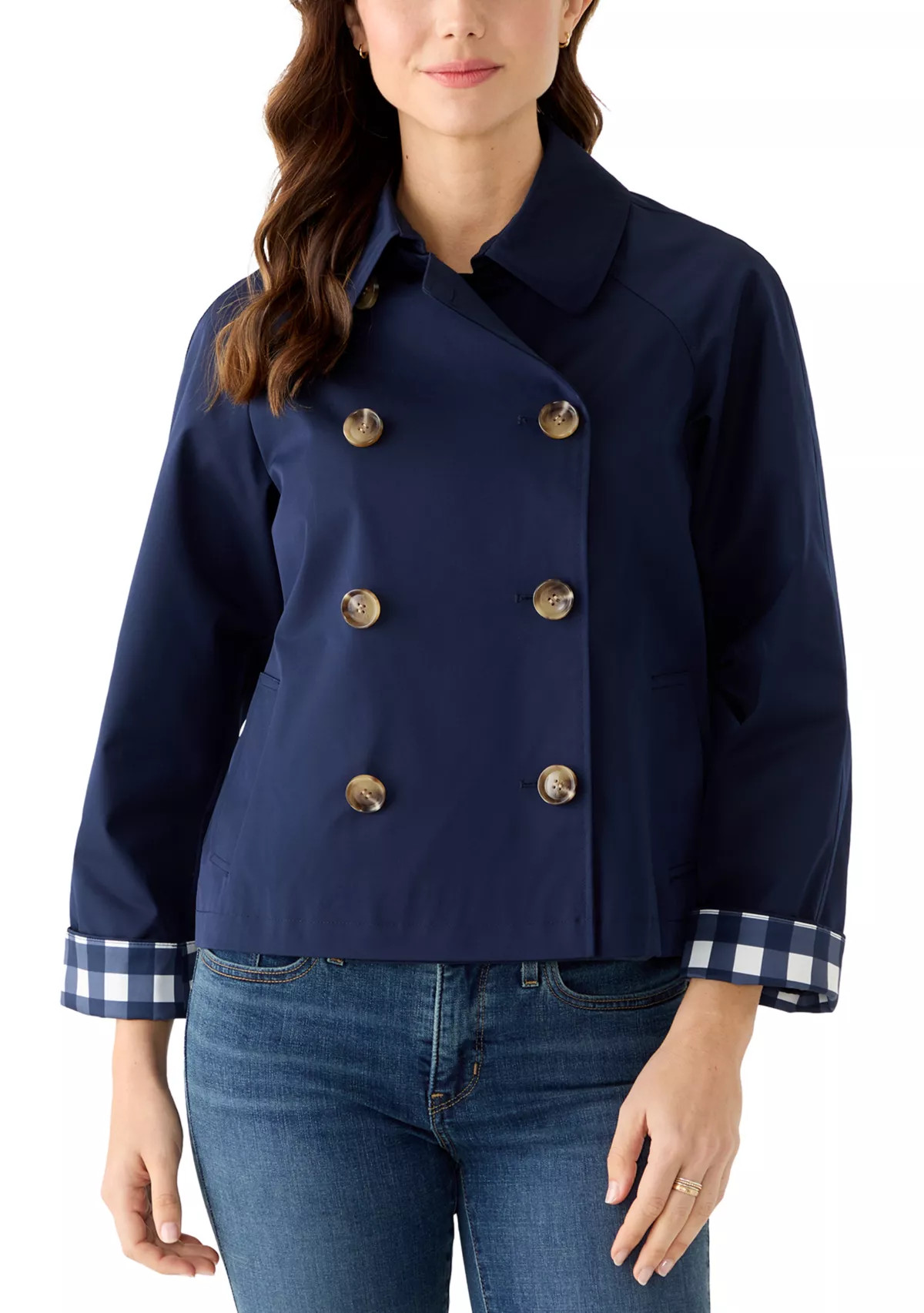 Women's Long Sleeve Button Up Collar Jacket | Belk