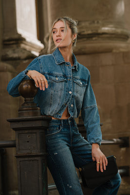 Oaklynn Denim Jacket - S / Medium Wash | Böhme US