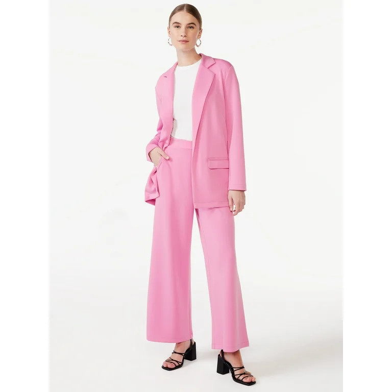 Scoop Women's Scuba Knit Wide Leg Pants, Sizes XS-XXL | Walmart (US)