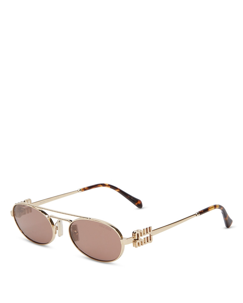 Miu Miu Oval Sunglasses, 53mm | Bloomingdale's (US)