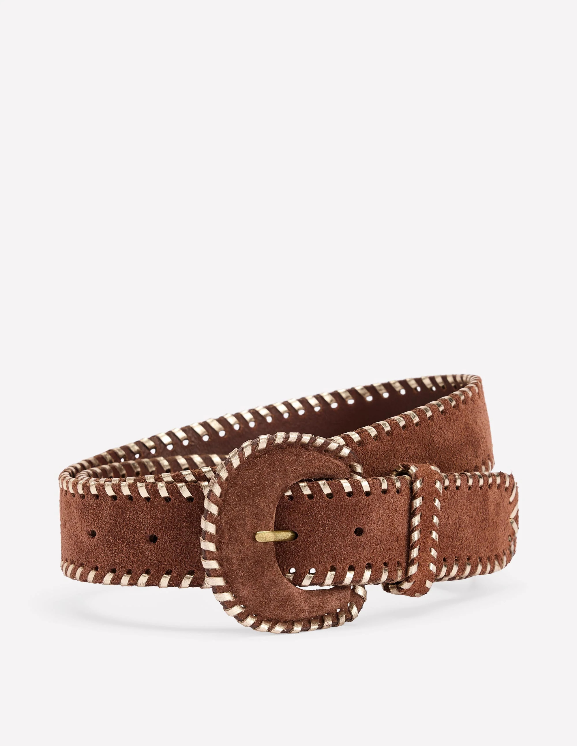 Covered Whipstitch Belt-Tan | Boden (US)