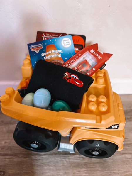 toddler easter basket idea, dump truck, disney cars movie, cars books, tonies, target finds

#LTKkids #LTKfindsunder50 #LTKSeasonal