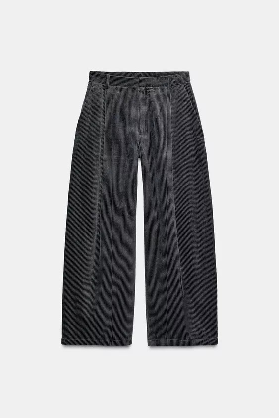 ZW COLLECTION CORDUROY TROUSERS WITH DARTS | Zara US