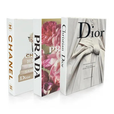 3-Piece Luxury Faux Book Set - Vintage Look Decor Books For Coffee Table, Home Office, Shelf - Perfect Gift Idea | Wayfair North America