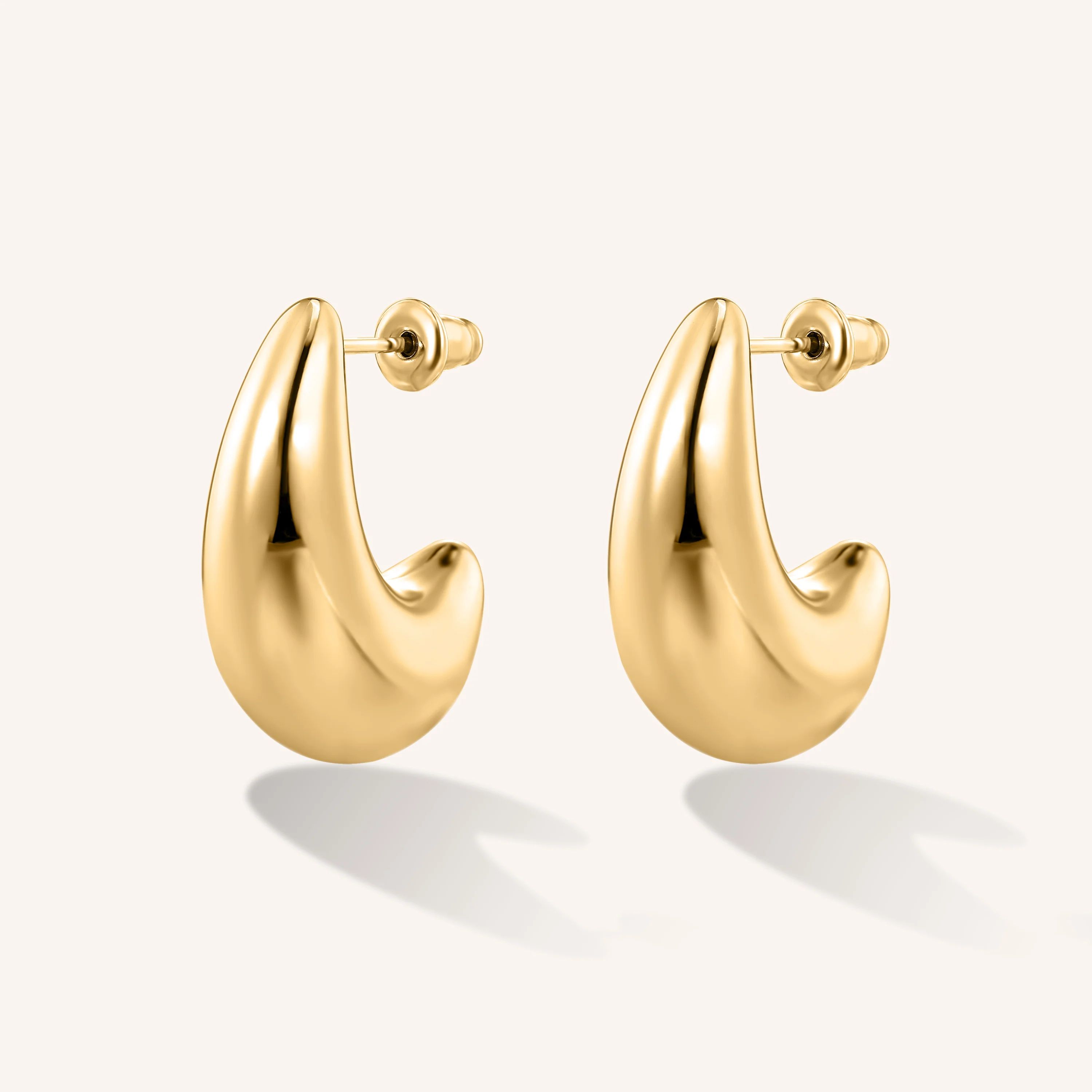 Dallas Teardrop Earrings - Gold | Victoria Emerson