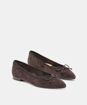 Celio Ballet Flats in Walnut Suede Size 8.5 By Dolce Vita | DolceVita.com