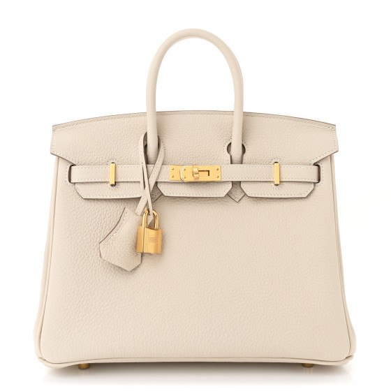 Togo Birkin 25 Craie | FASHIONPHILE (US)