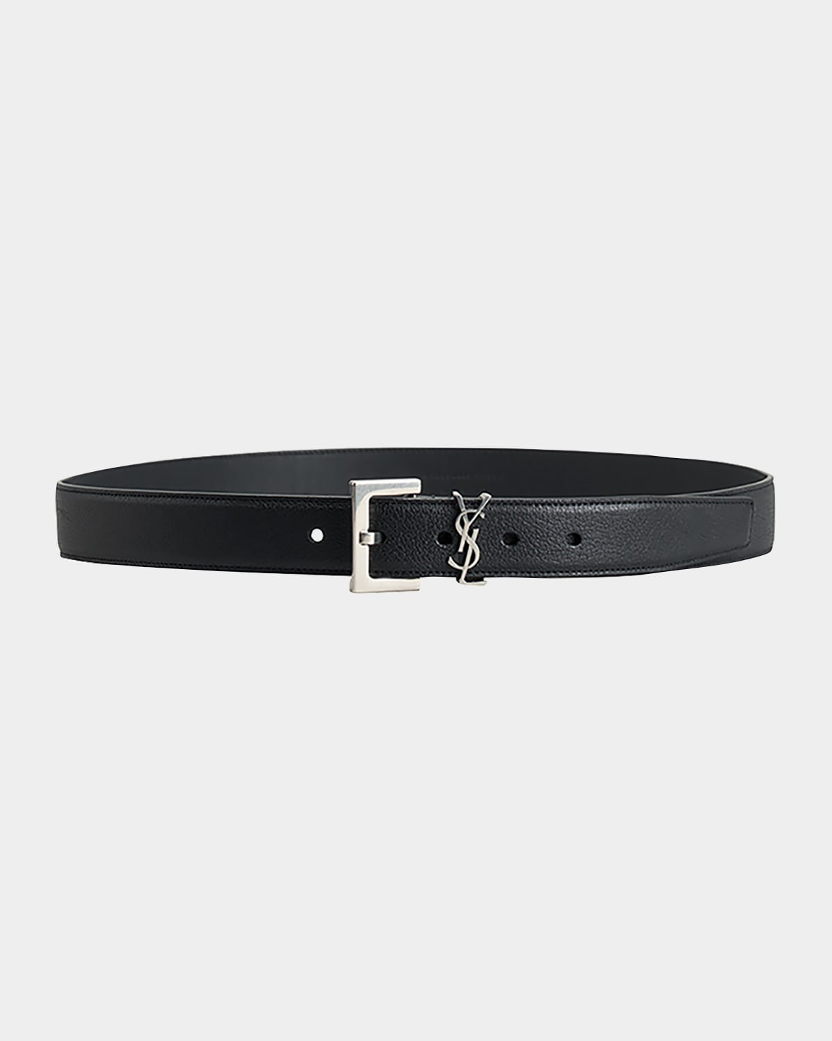YSL Cintura Box Leather Belt | Neiman Marcus