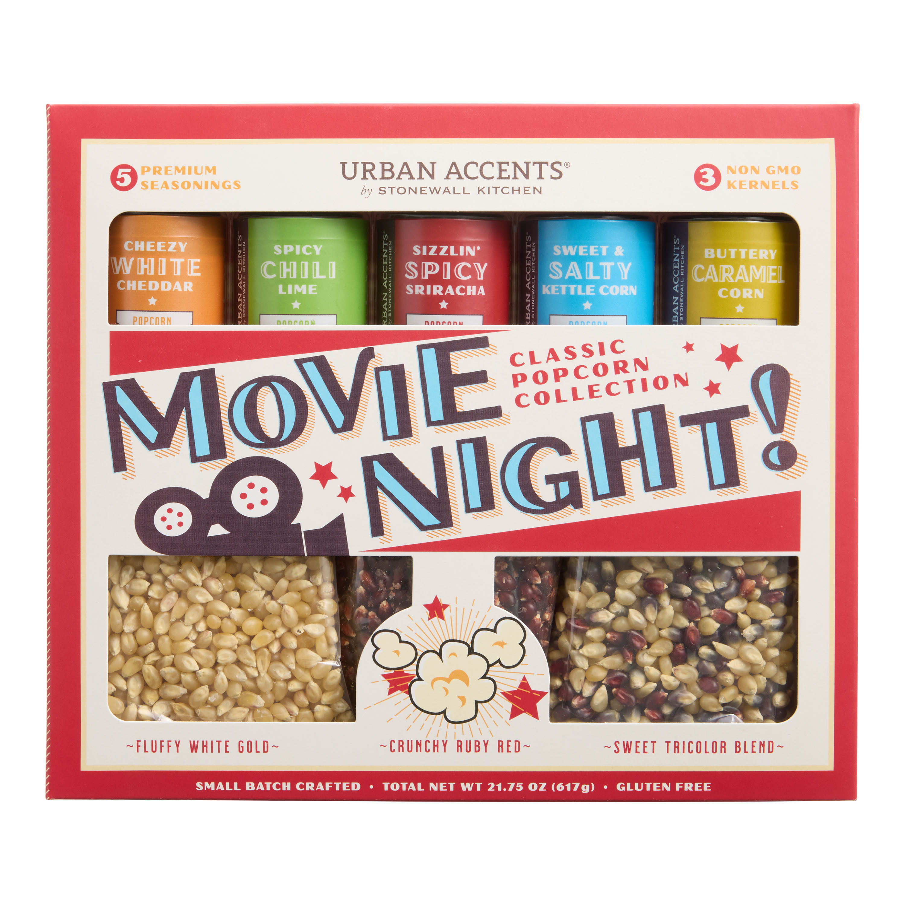 Urban Accents Movie Night Popcorn and Seasonings Set 8 Pack | World Market