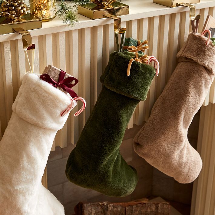 Plush Fur Stockings | West Elm (US)