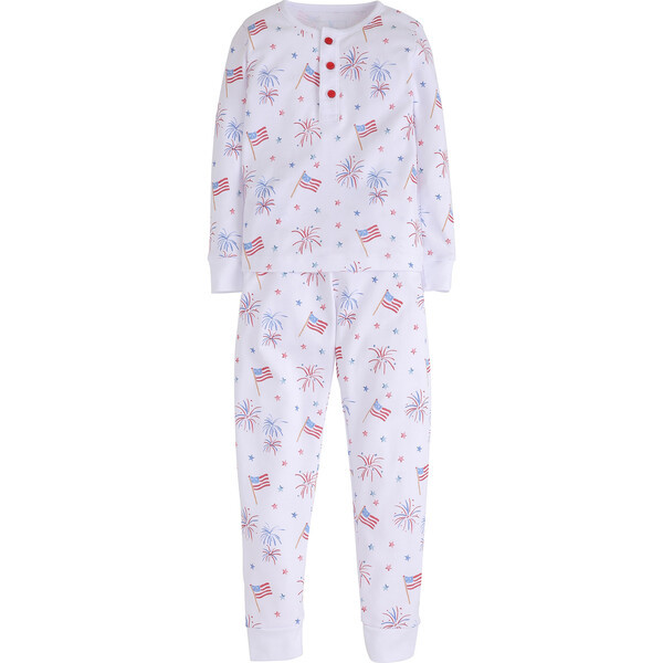 Boy Printed Jammies, Flags | Maisonette